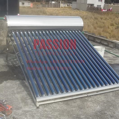 Le chauffe-eau solaire de l'acier inoxydable 201 300L font pression sur non le capteur solaire